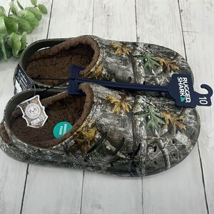 Men's Comfy Fuzzy Camo Lined EVA Clogs Sandals Shoes Size 10